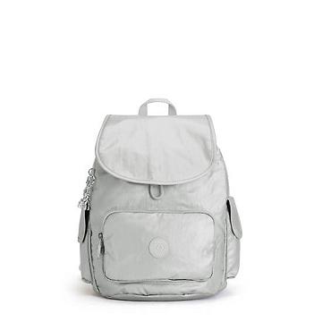 Kipling City Pack Small Metallic Backpacks Bright Metallic | CA 1514KO